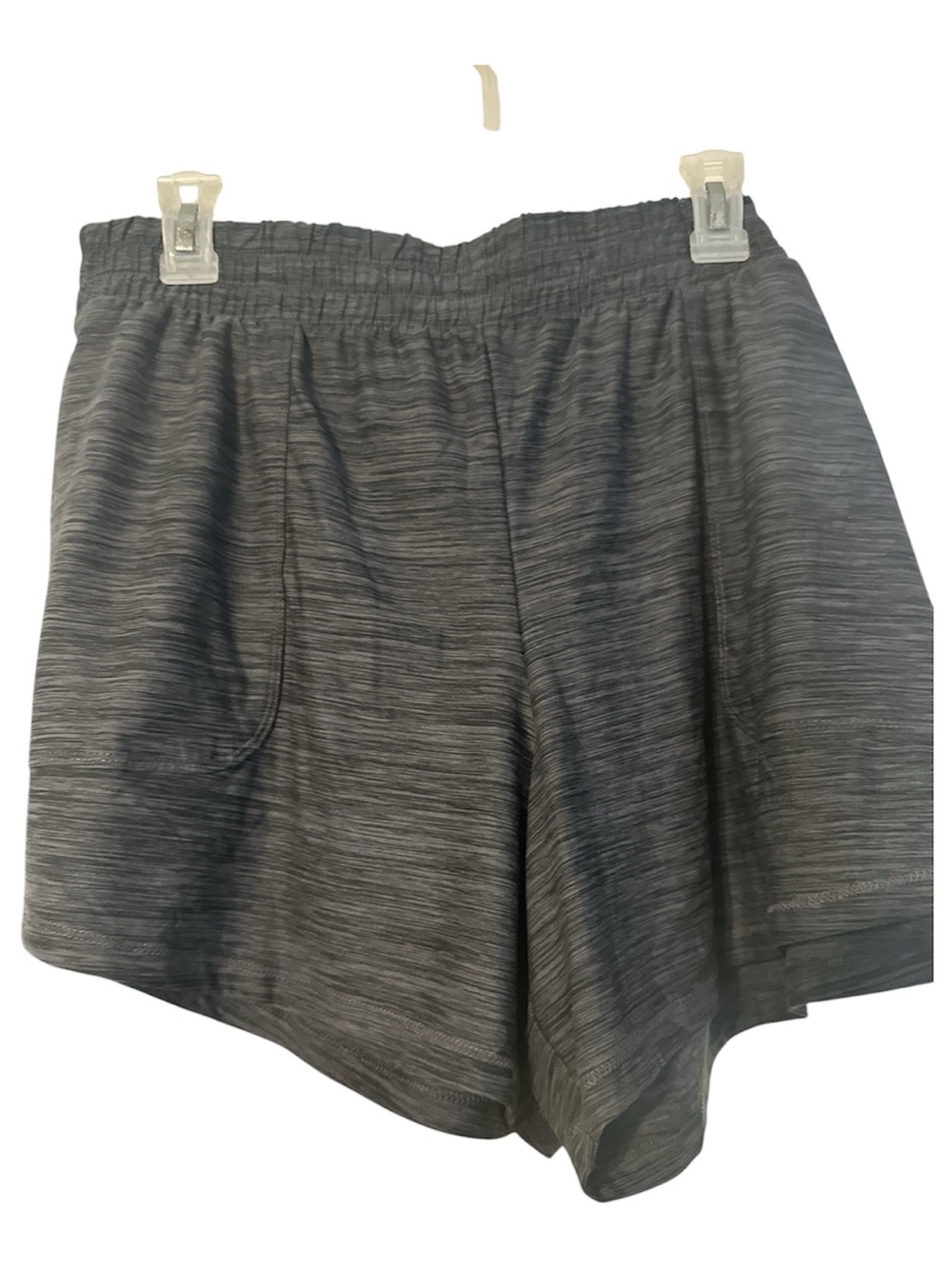 NWT all in motion Heathered Charcoal Athletic Shorts xxl pockets soft cute